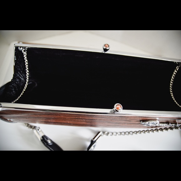 Vintage Littlearth Wood front Purse. - Picture 2 of 3